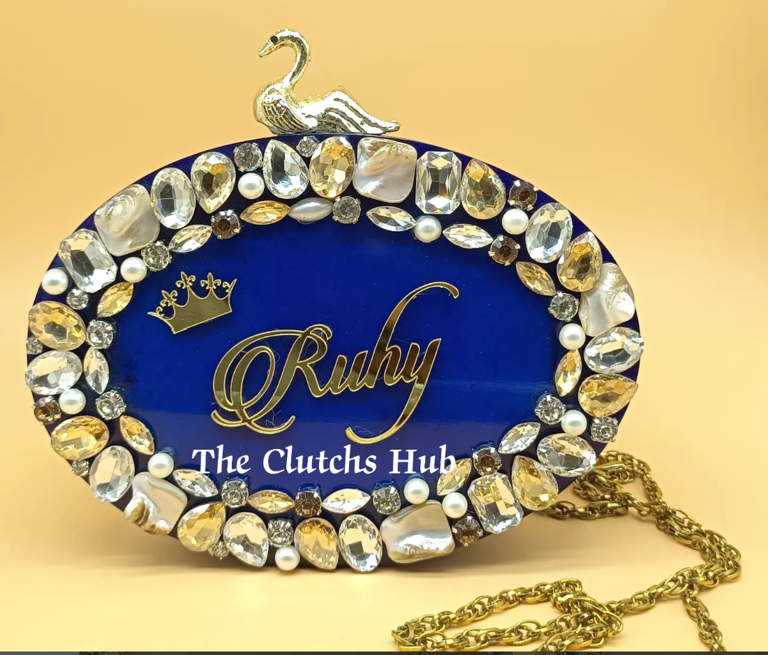 Primium quality resin clutch bag with new design and new colour order now